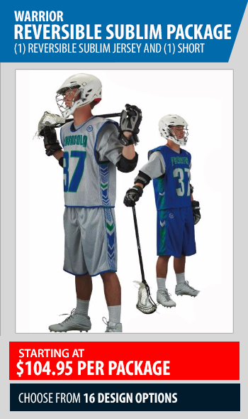 Warrior Sublimated Lacrosse Reversible Package